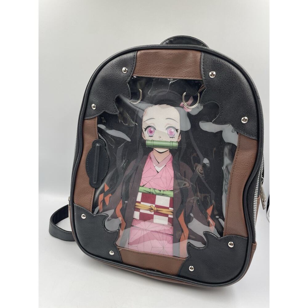 Demon Slayer Backpack Nezuko Pin Collector Kimetsu No Yaiba Tanjiro Cosplay